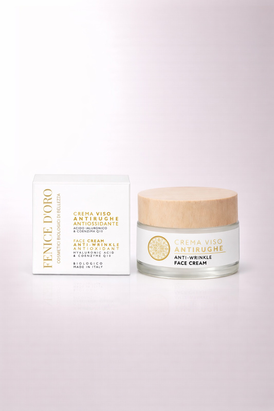 Crema Viso Antirughe Antiossidante - Acido Ialuronico & Coenzima Q10